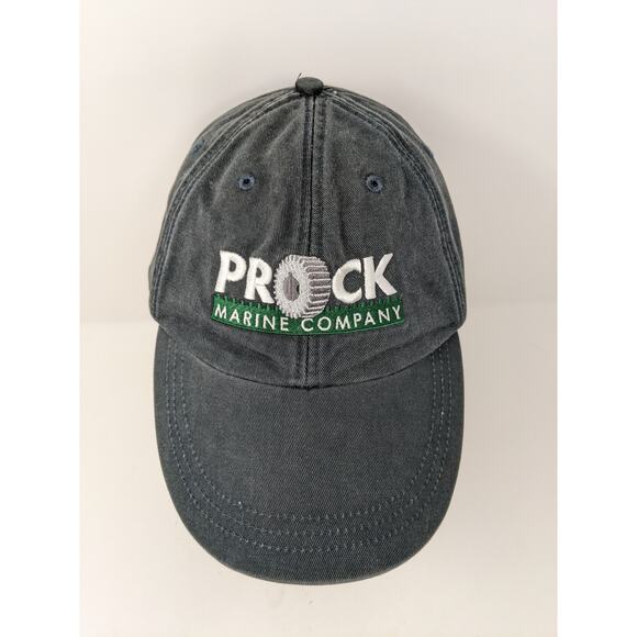 Prock Marine Company Hat Adams Brand Slideback Adjustable Black Embroidered - Picture 2 of 11